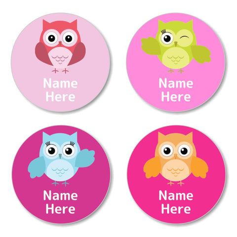 Owls Round Label (Pack of 30)