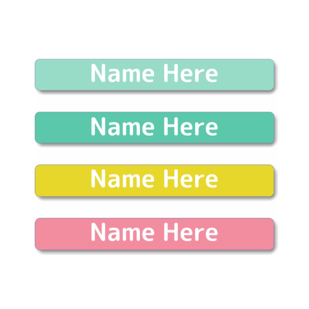 Pastels Mini Name Labels (Pack of 40)
