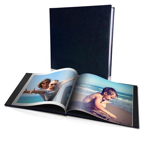 12 x 12" Leather Look Padded Hard Cover Book