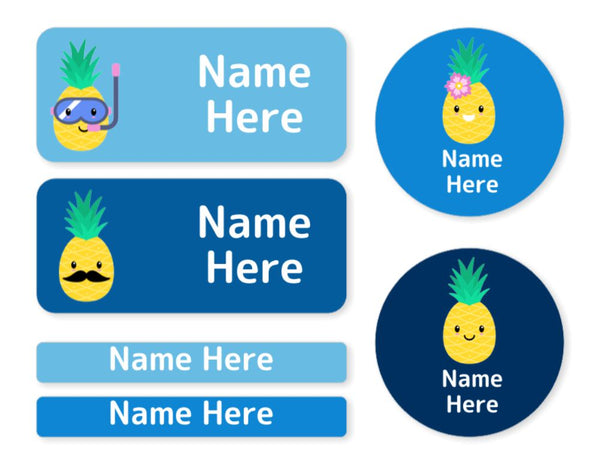 Pineapple -  Mixed Name Label Pack