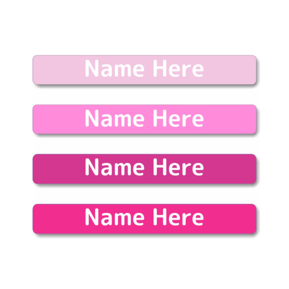 Pinks Mini Name Labels (Pack of 40)