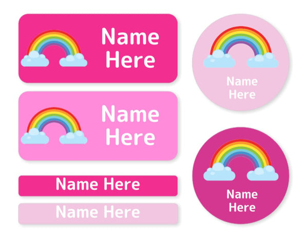 Rainbow -  Mixed Name Label Pack