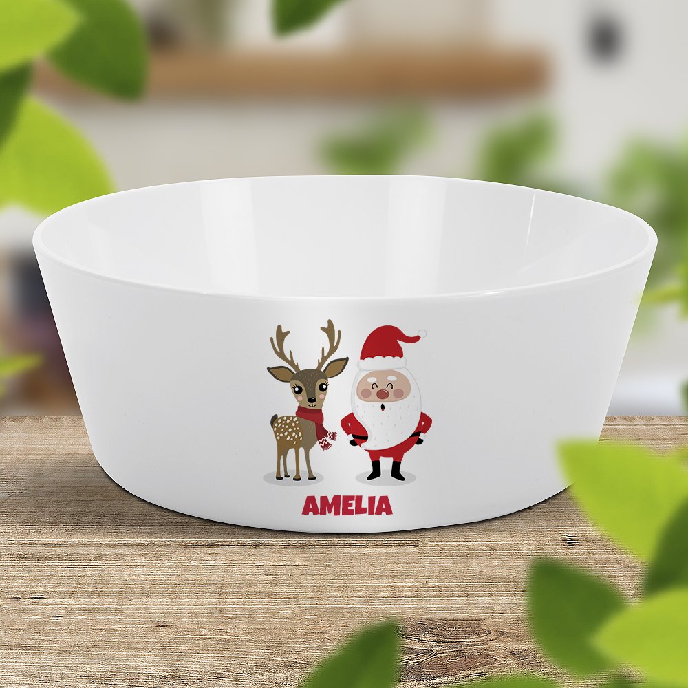 Santa & Reindeer Kids Bowl