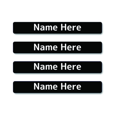 Single Colour Mini Name Labels (Pack of 40)