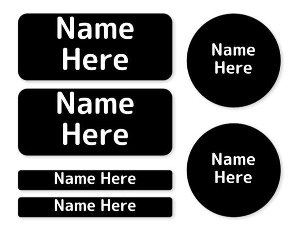 Single Colour-  Mixed Name Label Pack