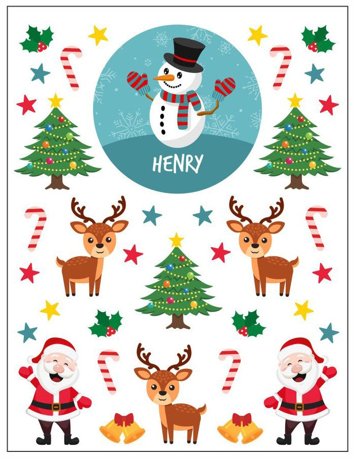 Snowman Christmas Sticker Pack