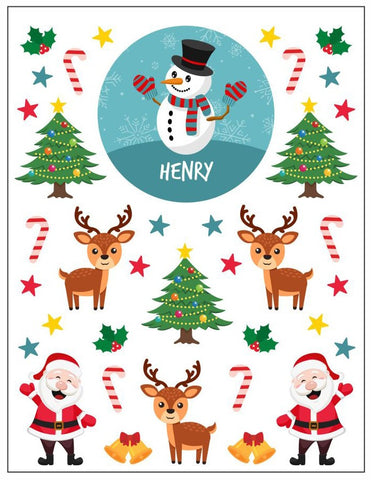 Snowman Christmas Sticker Pack