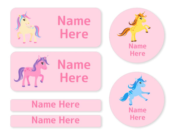 Unicorn  -  Mixed Name Label Pack