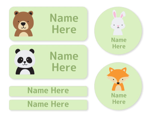 Woodland Animals -  Mixed Name Label Pack