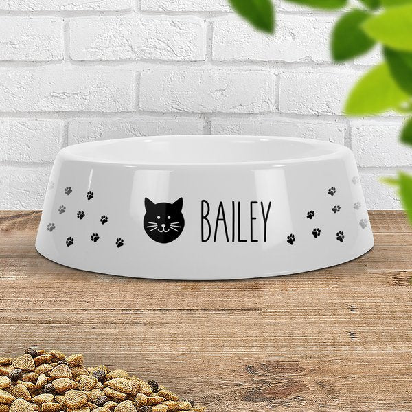 Paw Prints Cat Pet Bowl - Small