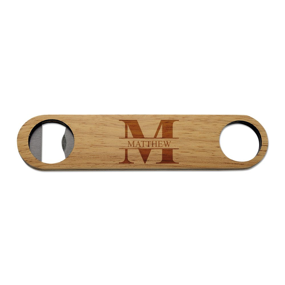 Monogram Wooden Bottle Opener