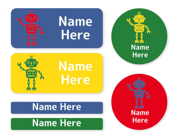 Robot -  Mixed Name Label Pack