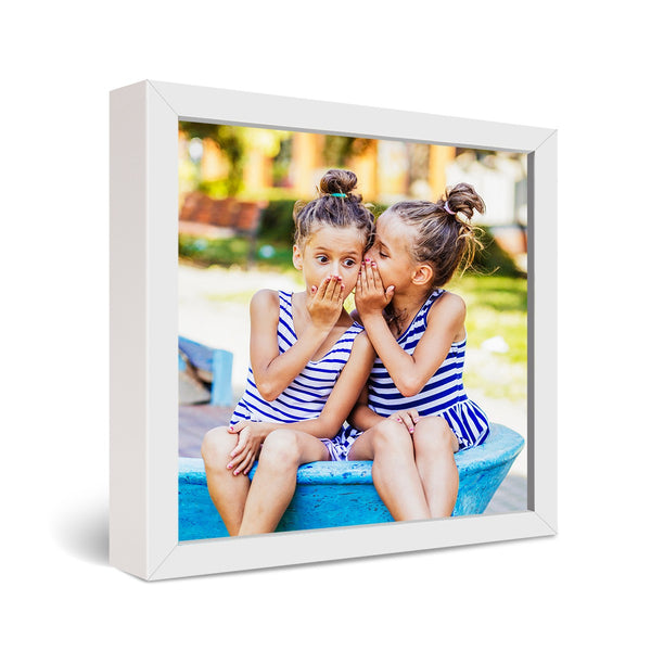 16x16" Framed Metal Print