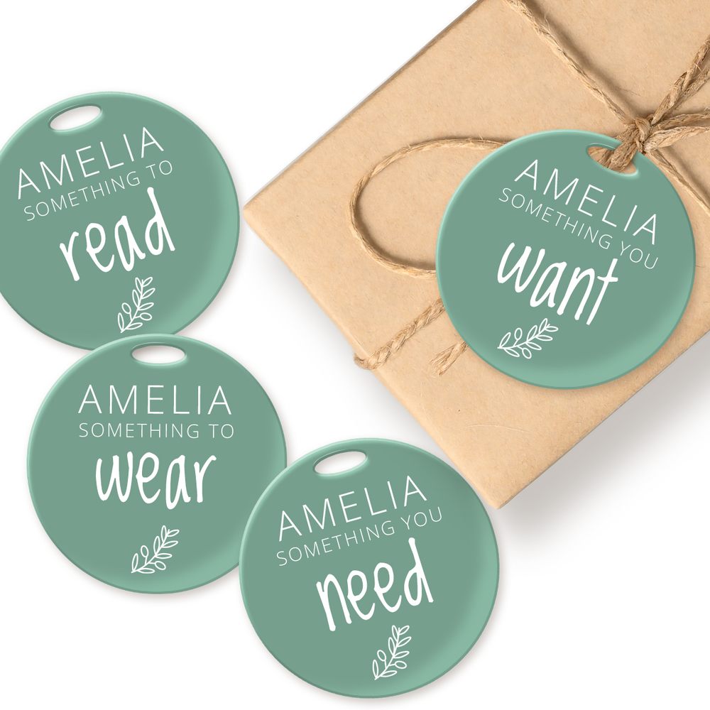 Acrylic Gift Tag - (Set of 4)