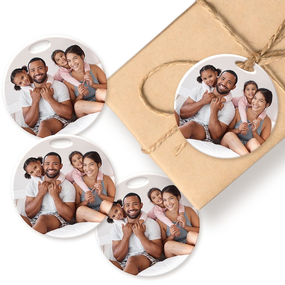 Photo Acrylic Gift Tag - (Set of 4)