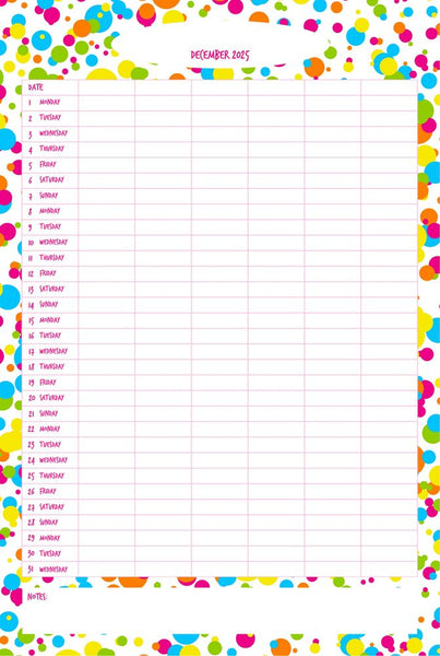 Bubbles A3 Family Planner