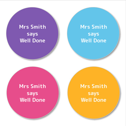 Multi Colour - Vivid - Teacher Rewards Stickers 28pk