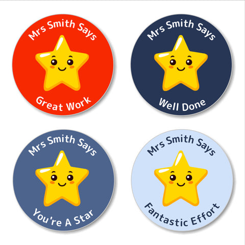 Star Teacher Rewards Stickers 28pk