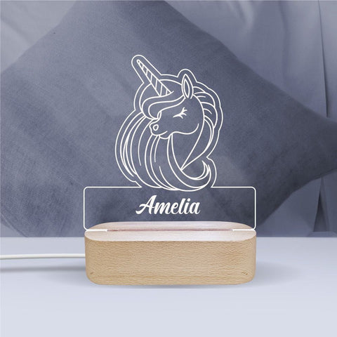 Unicorn - Personalised Night Light