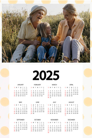 8x12" (20x30cm) Sticky Calendar