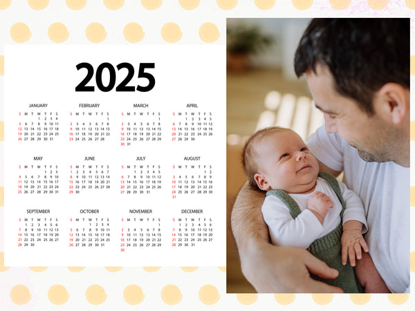 8x12" (20x30cm) Sticky Calendar