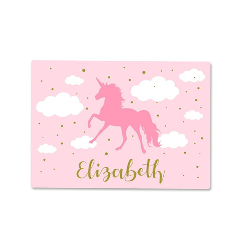 Pink Unicorn Wipe Clean Placemats