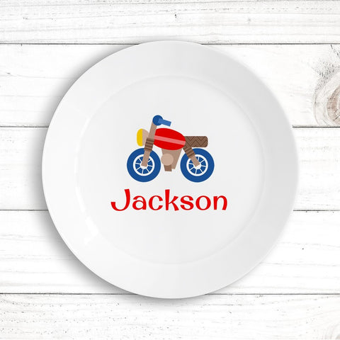 Motorbike Kids Plate