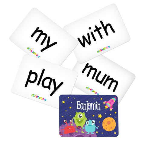 Space Memory Game Sight Words Pack 2