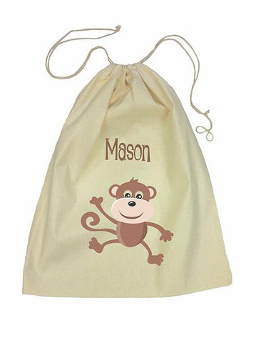 Drawstring Bag - Brown Monkey