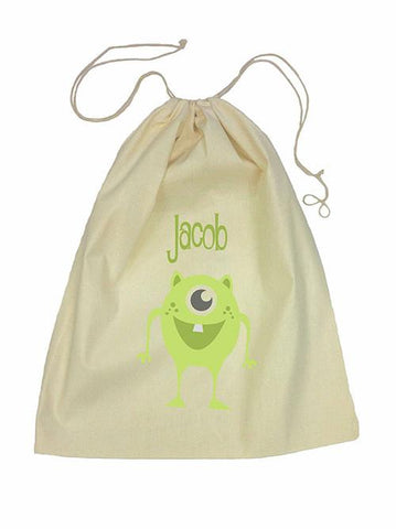 Drawstring Bag - Green Alien