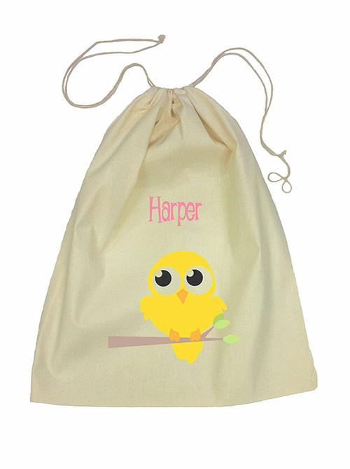 Drawstring Bag - Yellow Bird