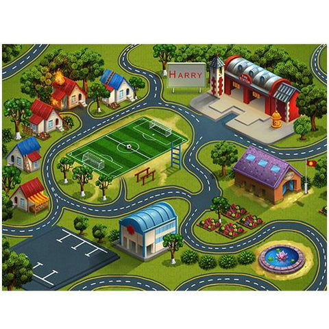 Large Fire & Rescue Play Blanket