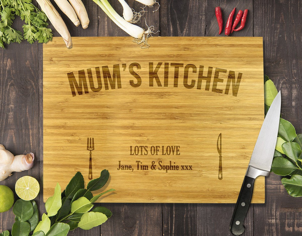 Mum's Kitchen Bamboo Cutting Board 12x16"