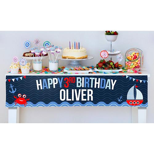 Nautical Party Banner (Temporarily Out of Stock)