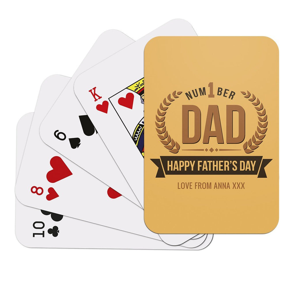 Number 1 Dad Playing Cards