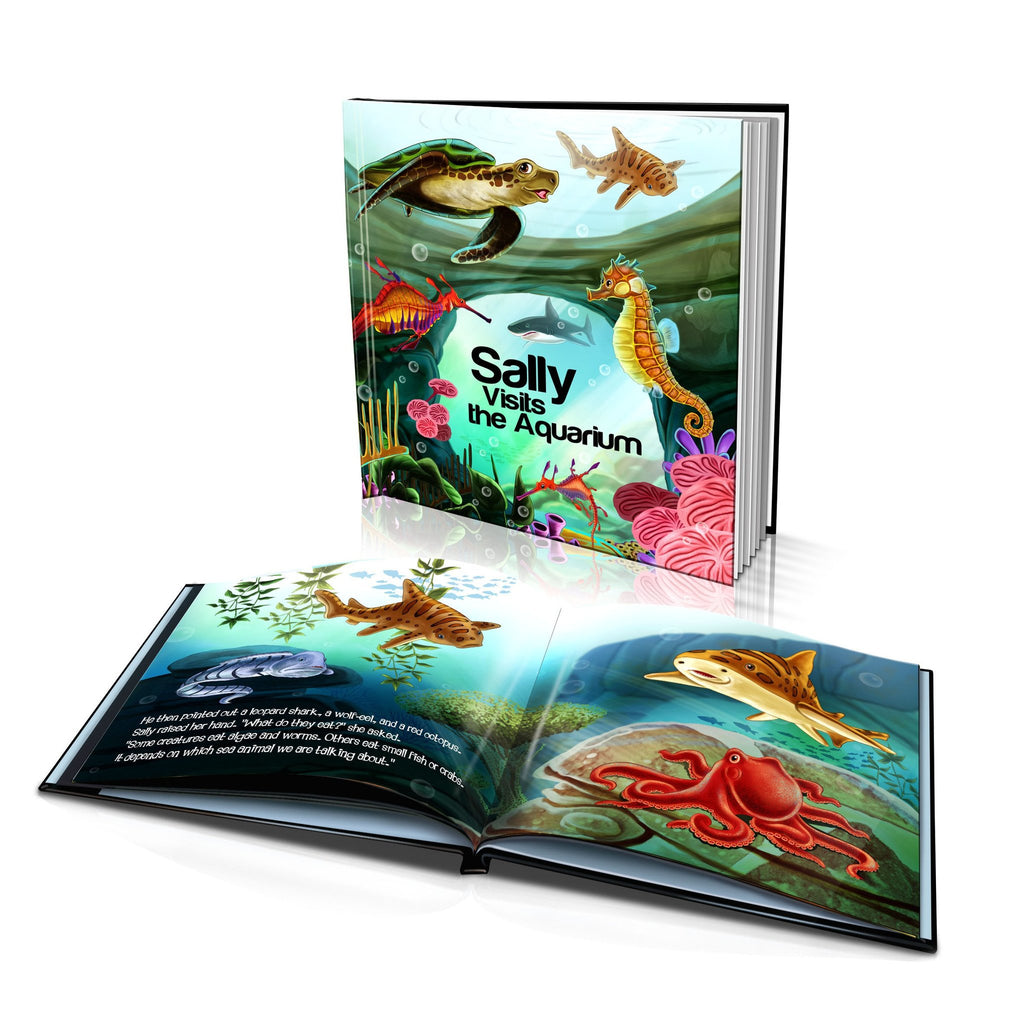 Hard Cover Story Book - Visits the Aquarium