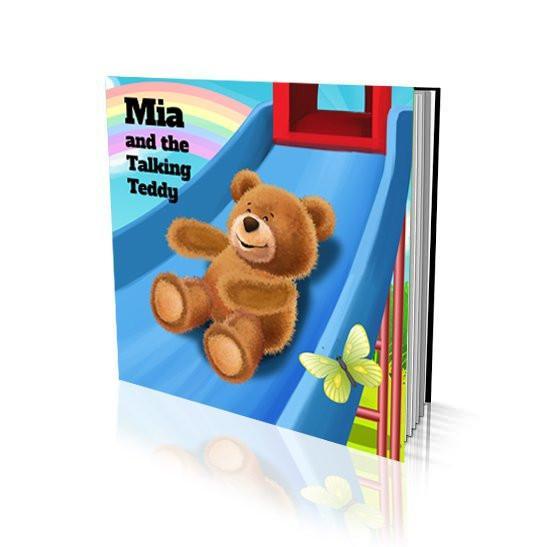 Large Soft Cover Story Book - The Talking Teddy