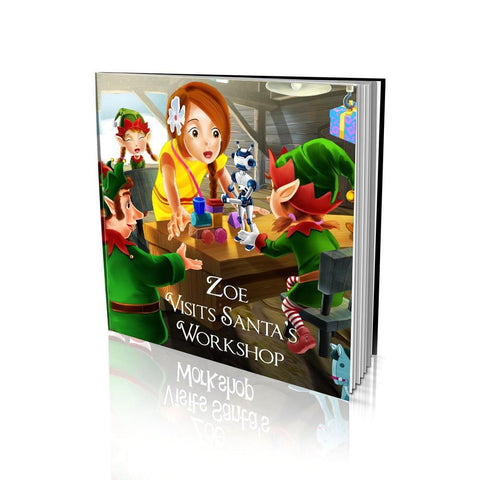 Large Soft Cover Story Book - Visits Santa's Workshop