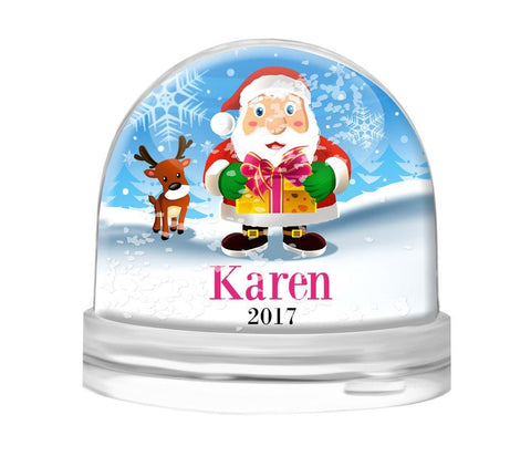 Santa Gift Snow Globe