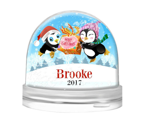 Two Penguins Snow Globe