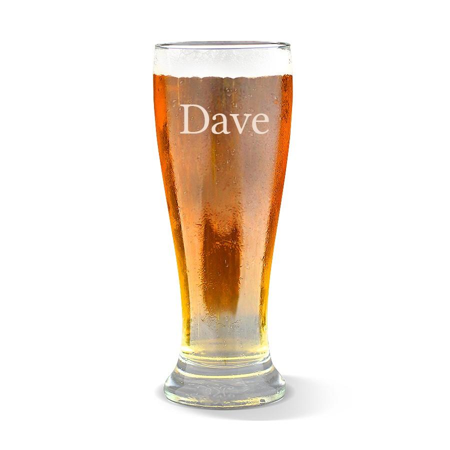 Name Premium 425ml Beer Glass