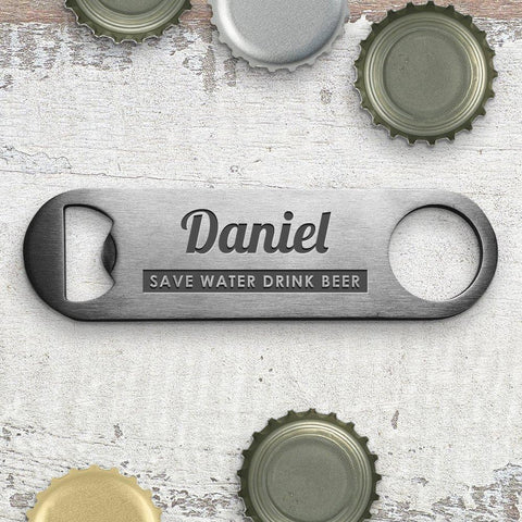 Save Water Engraved Bottle Opener