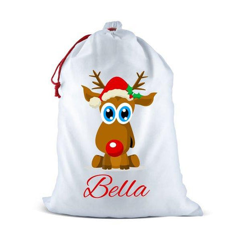 Cute Reindeer Santa Sack