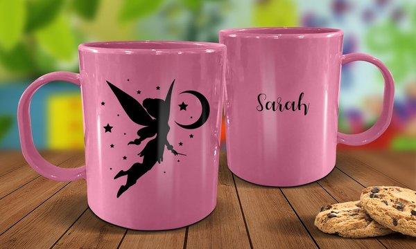 Fairy Plastic Mug - Pink