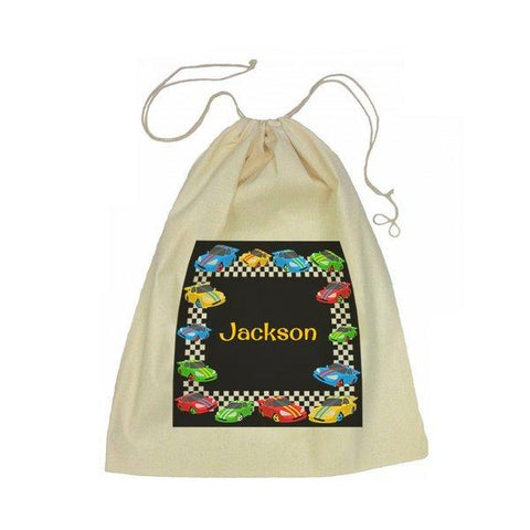 Drawstring Bag - Race Cars