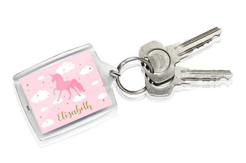 Pink Unicorn Keyring