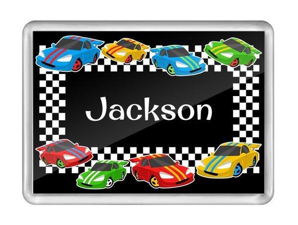 Race Cars Fridge Magnet