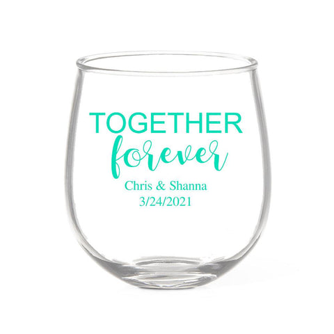 Together Forever Stemless Wine Glass