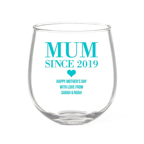 Happy Mother's Day Stemless Wine Glass