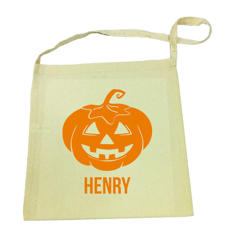 Halloween Pumpkin Calico Tote Bag